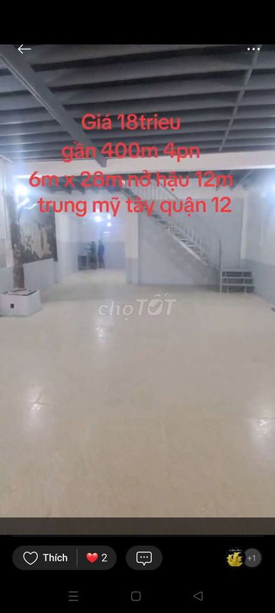 Cho thuê nhà nguyên căn , p.Trung Mỹ Tây quận 12