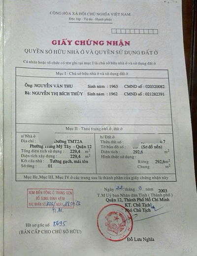 🏠 BÁN NHÀ NGUYỄN ẢNH THỦ - QUẬN 12 NGANG 5 DÀI 7M SỔ HỒNG SẲN
