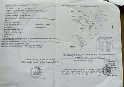 Bán nhà 1 xẹc ngắn Bùi Thị Lùng