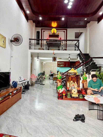 Nhà đẹp an cư kiệt ôtô Ngô Chân Lưu 90m² ngang 5m nở hậu, 3PN