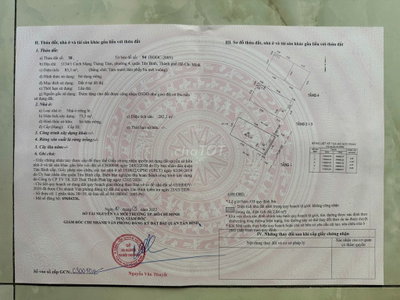 ĐẤT MT TƯƠNG LAI CMT8 Q. TÂN BÌNH , DT 85,3 - DTS : 282m . Giá 24T TL