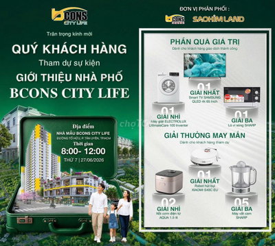 Sở Hữu Căn Hộ Trung Tâm Dĩ An Chỉ 150 Triệu Ban Đầu - Nhận 2 Chỉ Vàng