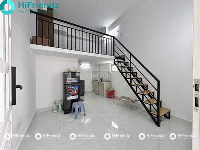 Phòng trọ có gác cao giá rẻ đủ nội thất cửa sổ thoáng cho 4 người