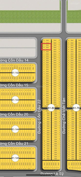 Đất mặt tiền Cồn Dầu 22 - Hòa Xuân, sát đường Thái Văn Lung, lô sạch đẹp, giá gốc CĐT Sun Group
