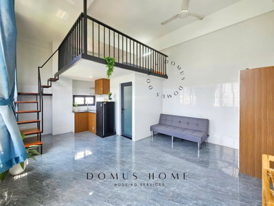 Cho thuê căn Duplex cửa sổ - bancong sẵn máy giặt riêng từng phòng - gần LOTTE MART