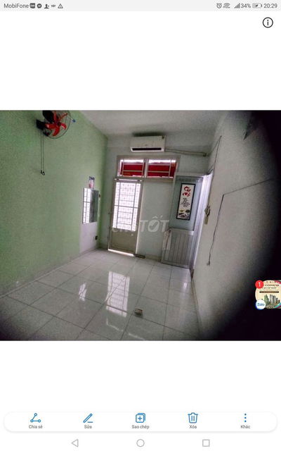 CHO THUÊ NHÀ 30M2 MỚI ĐẸP 1 TRỆT 2 LẦU HẺM 1886 HUỲNH TẤN PHÁT