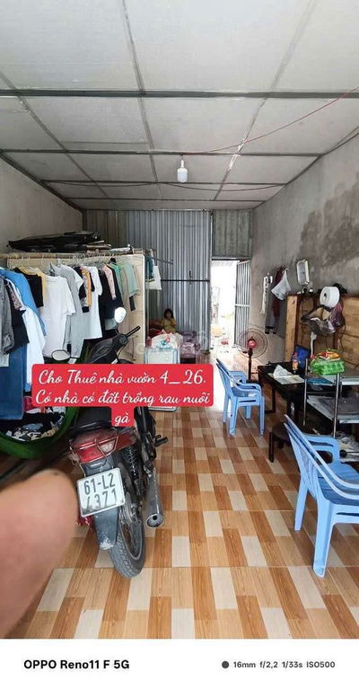 Nhà vườn 4×25  Mặt Tiền đường 6d  Gần Đường lại Hùng Cường vĩnh lộc B