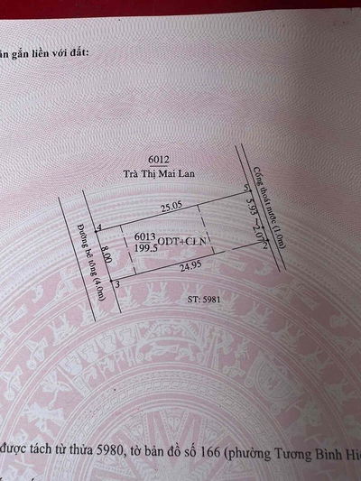 💥💥Đất nền  P. Tương Bình Hiệp- Thủ Dầu Một giá đầu tư💥💥 ➖Dt: 8 x 25 👉2