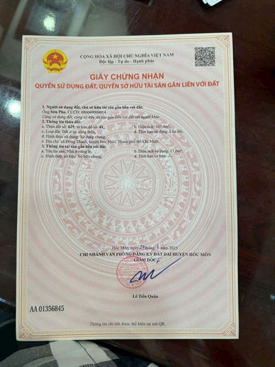 ĐẤT ĐÔNG THẠNH 2_4 ,DT:104m2, SHR,CÁCH ĐẶNG THỤC VỊNH 100m,GIÁ 3.25 TỶ