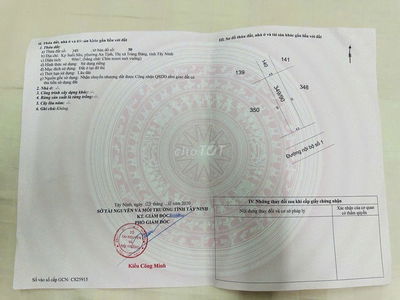 BÁN NHÀ ĐẤT TRUNG TÂM XÃ TRẢNG BÀNG, TÂY NINH
