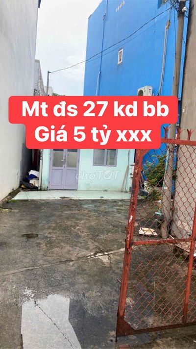 CHÍNH CHỦ BÁN NHÀ  MT ĐS 27 KD BB P6