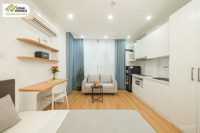 Comi Homes 84 Trần Quang Diệu - Hoàng Cầu, thiết kế hiện đại, đầy đủ đồ: Studio, 1K1N - Về Ở Ngay!