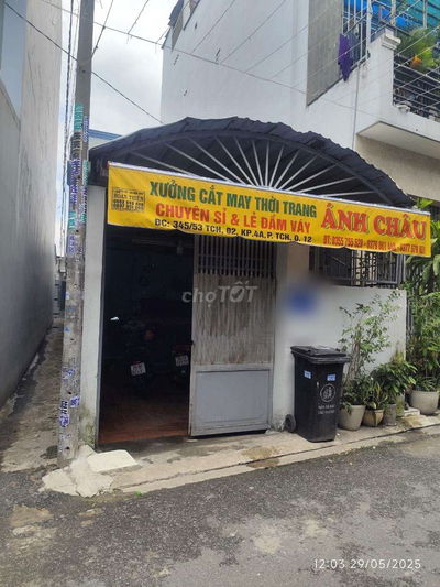 BÁN NHÀ NGUYỄN THỊ BÚP – HẺM ÔTÔ THÔNG, TÂN CHÁNH HIỆP, Q12 – SIÊU RẺ