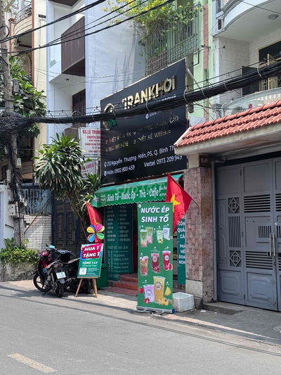 Sang quán nước ép sinh tố trà sữa mb 7tr 80m2