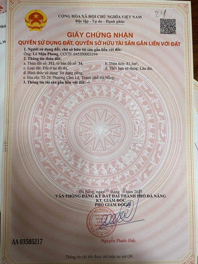 đất đường kiệt 5m5 Tôn Đản nối dài