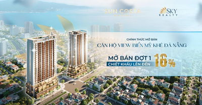 HÀNG HIẾM CĂN HỘ 2 PN, VIEW BIỂN MỸ KHÊ CHỈ TỪ 4.2 TỶ/CĂN BÀN GIAO FULL NỘI THẤT CĐT SUN GROUP