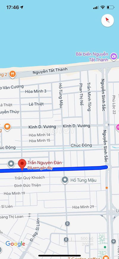 GẦN KHU THƯƠNG MẠI TỰ DO LẤP BIỂN - LÔ ĐẤT ĐƯỜNG 10 TRẦN NGUYÊN ĐÁN
