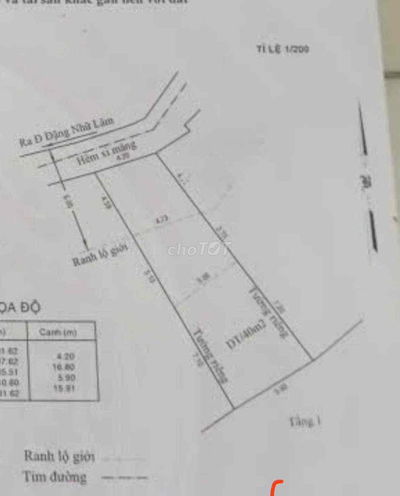 BÁN NHÀ ĐƯỜNG ĐẶNG NHỮ LÂM - TT NHÀ BÈ ĐẤT NỞ HẬU -GIÁ 4,5 TỶ