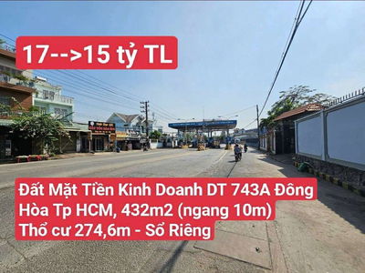 Đất Mặt Tiền Kinh Doanh Gần Bình An Tp Dĩ An (P. Đông Hòa Tp HCM)