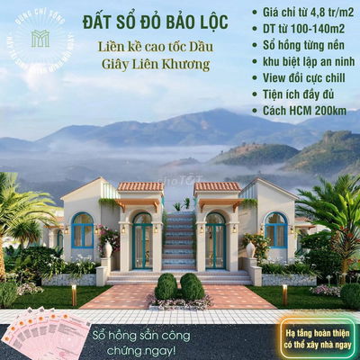 Đất thổ cư, diện tích 140m2. Liền kề Cao tốc Tân Phú- Bảo Lộc