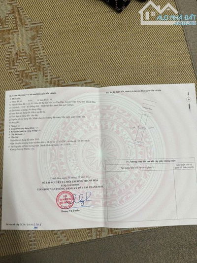 Chính chủ bán đất Khu Đô Thị Sao Mai Triệu Sơn