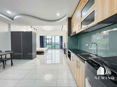 CĂN HỘ STUDIO 50M2 SIÊU RỘNG FULL NỘI THẤT HIỆN ĐẠI