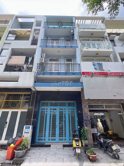 Cho thuê Nhà Hoa Lan, P.2, Phú Nhuận. Trệt, 3 lầu, 6pn, 5wc chỉ 35tr