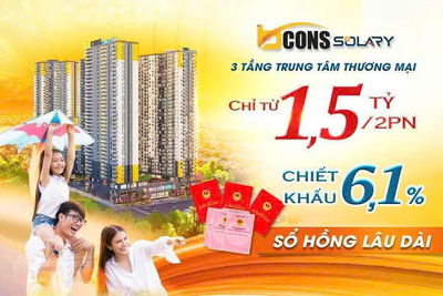 BÁN CĂN HỘ BCONS SOLARY, GIÁ CHỈ TỪ 1,5 TỶ/2PN, KÝ HĐ 5%, TT 15% NGƯNG CHO ĐẾN KHI NHẬN NHÀ
