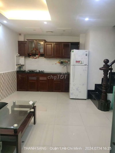 Nhà đủ nội thất 1 Trệt 2 Lầu 6x5m 2 Phòng 3 wc Hẻm 123 Lê Thị Riêng