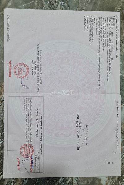 Cần bán Đất Thổ Cư - CẦN GIUỘC - LONG AN