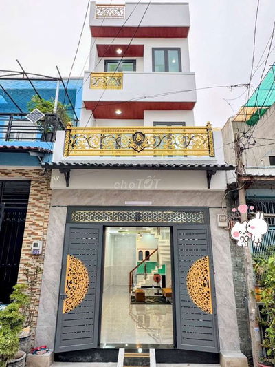Chợ gò xoài,3 tầng,dt 52m2,hẻm 6m,giá 5.x tỷ