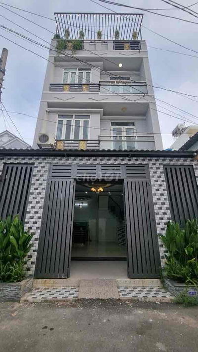 MẶT TIỀN THỚI AN 4 TẦNG NHÀ MỚI NGANG 6M NGAY CHỢ TRẦN THỊ CỜ