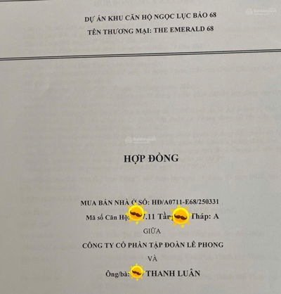 Chính chủ căn hộ The Emerald 68 cần bán gấp căn 2PN 1wc toà Elite