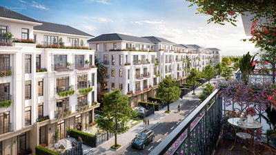 Biệt thự song lập 180m² Alluvia City xây 4 tầng - vị trí vàng, khoáng nóng tận nhà, sổ đỏ lâu dài