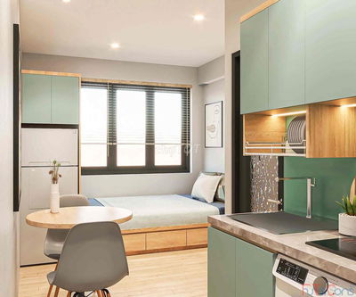 Studio Xinh Xinh, Tiện Nghi Đầy Đủ, Tone Màu Nhẹ Nhàng Sang Trọng