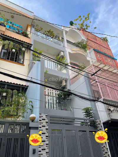 Giảm hơn 5 tỷ, huỳnh văn bánh phú nhuận, hẻm xe hơi, 4 tầng, 50m2, 9.x