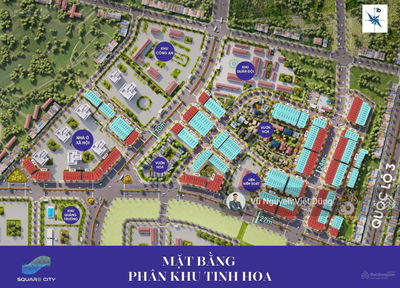 3 Suất ngoại giao lô góc Vip và vườn hoa đẹp nhất dự án Square City Quảng Trường Vạn Xuân Phổ Yên
