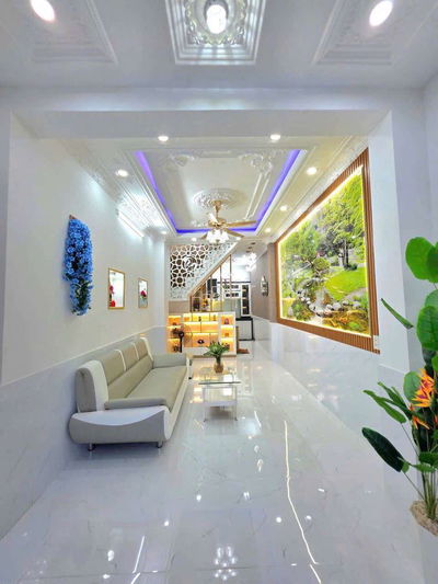Nhà hẻm xe hơi Huỳnh Tấn Phát Nhà Bè 3mx12m 3 tầng 4pn3wc ĐSH