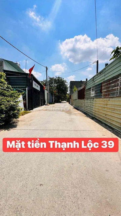 tôi chính chủ cần bán gấp lô đất mặt tiền Thạnh Lộc 39 quận 12