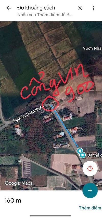 Cần bán đất mặt tiền đường Bàu Công, cách cổng Vin 900 ha 160 mét