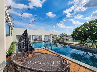 Duplex Ban Công Full nội thất có bể bơi tại Quận 7