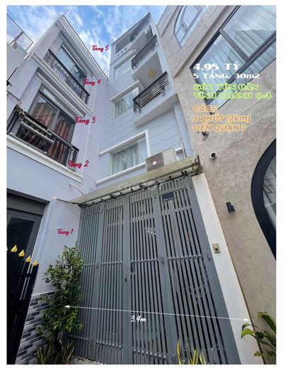 NHÀ MỚI 5 TẦNG 3 P. NGỦ GÓC TÔN ĐẢN - VĨNH KHÁNH Q.4