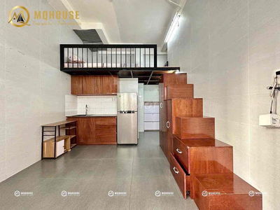 CHO THUÊ PHÒNG TRỌ GÁC LỬNG RỘNG 40M2 FULL NỘI THẤT ĐI BỘ QUA HUIT