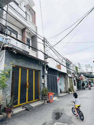 Gấp - Nhà 2 tầng 1/ hẻm 6m thông TRẦN THỊ HÈ, Hiệp Thành, Q12, Dt 58m2