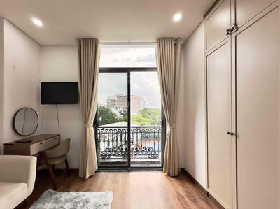 1PN 40M2 CÓ BAN CÔNG NGAY KHU SÂN BAY - DỌN PHÒNG ĐỊNH KỲ