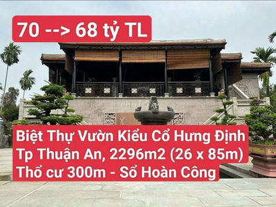 Biệt Thự Vườn Gần Chợ Búng P. Thuận An Tp HCM