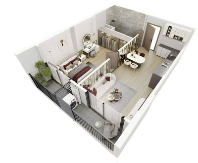 CĂN 1PN 2 BAN CÔNG ĐẸP, GIÁ TỐT NHẤT OCP.