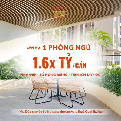 1PN hàng hiếm tại Opal Skyline chỉ có 30 căn. LH em xem nhà ngay
