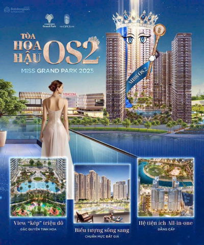 Chấn động mở bán OS2 -The Opus One, Vinhomes Grand Park. Chỉ 30 căn 3 PN, 110m2 - View Siêu Đẹp