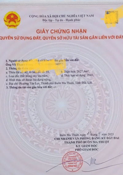 NHÀ CẦN BÁN ĐẤT MẶT TIỀN ĐƯỜNG HÀ HUY TẬP, BMT, DT: 2 SÀO 6